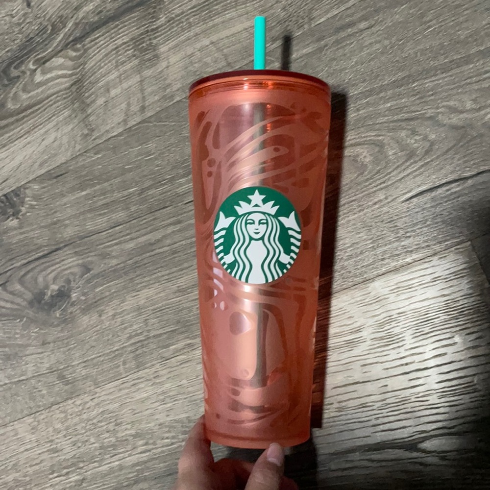 Orange Starbucks Cup